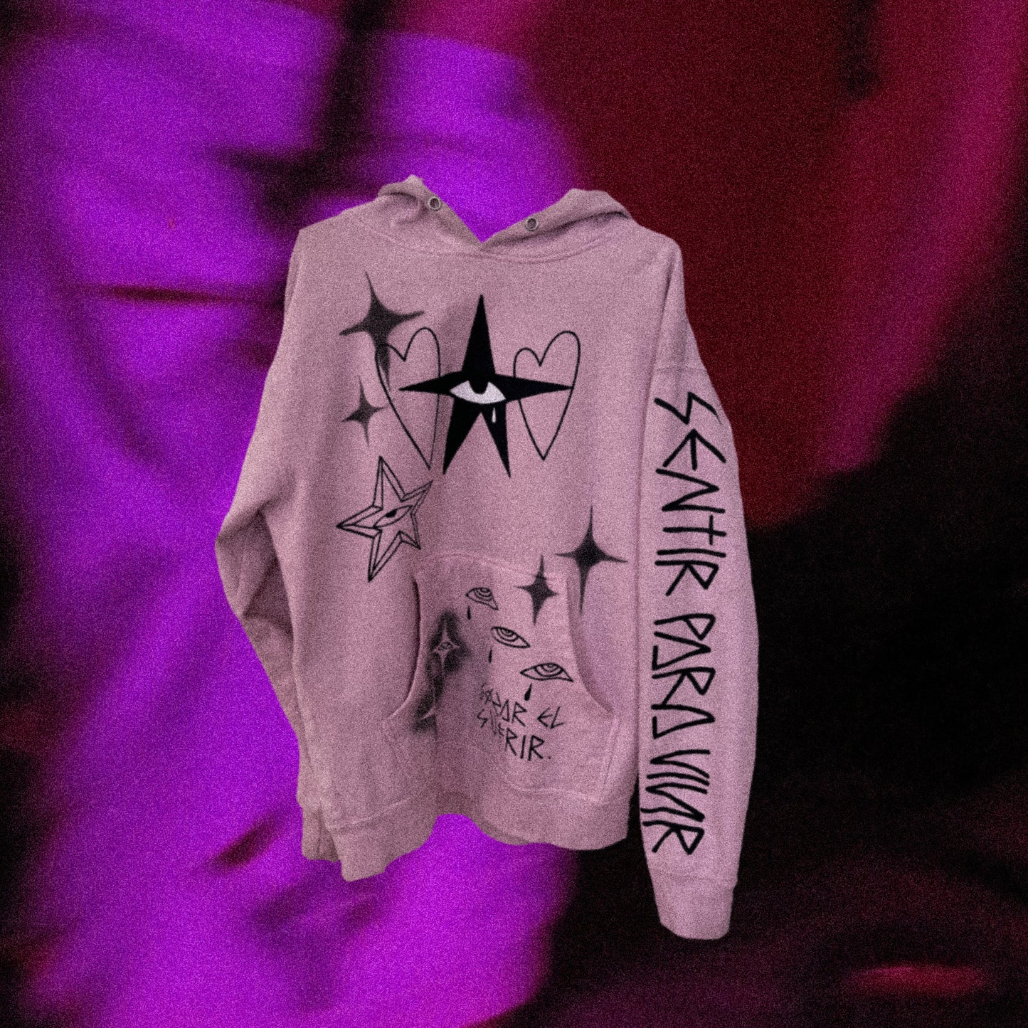 Lágrimas rosas hoodie