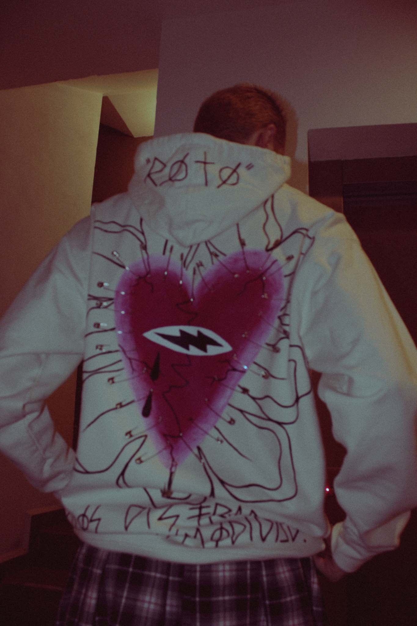 “ROTO” Heart hoodie