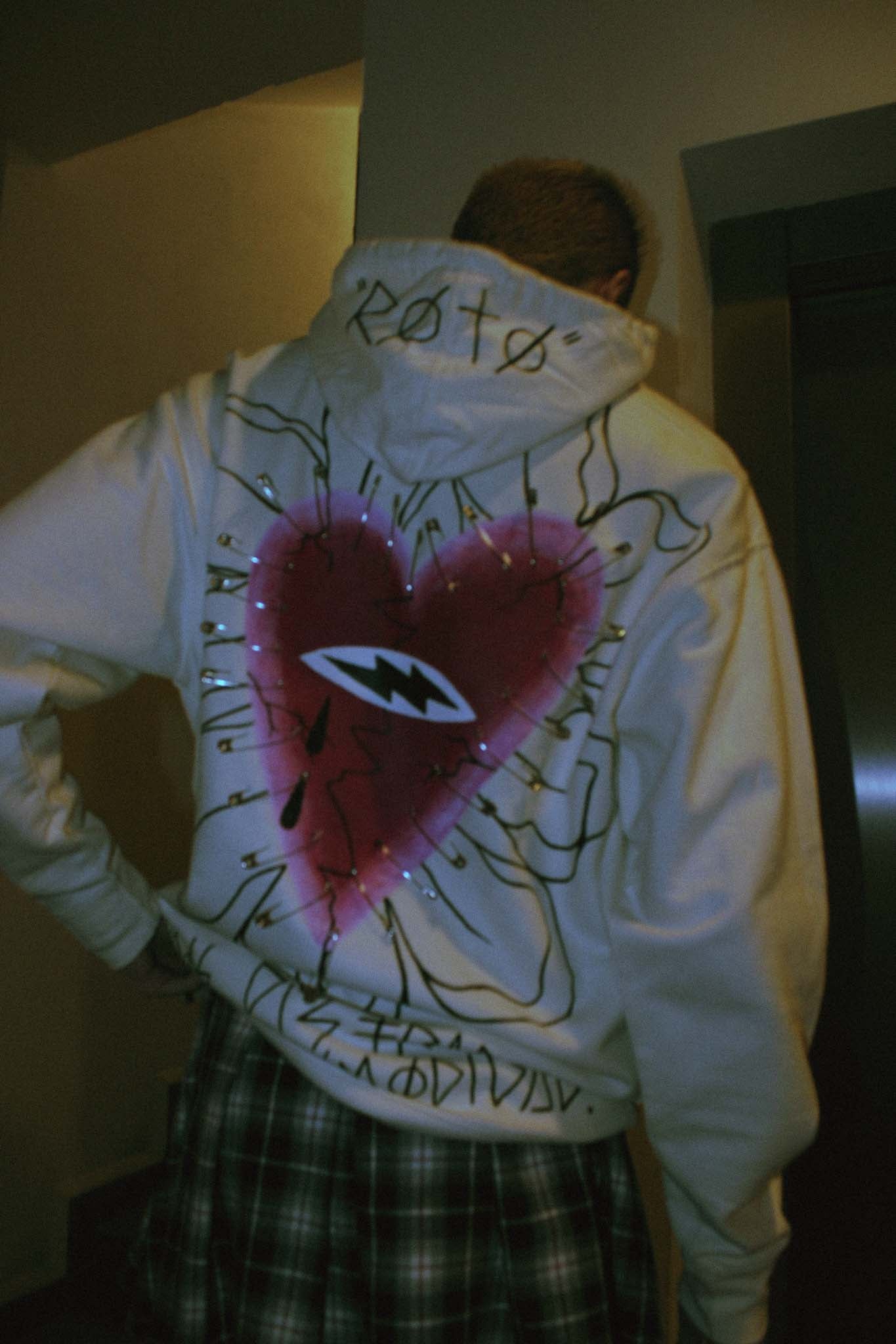 “ROTO” Heart hoodie